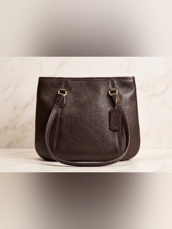 Coach Handbags - (#1) RARE! Coach Vtg Framed Leather Pouch Hinged Frame Closure